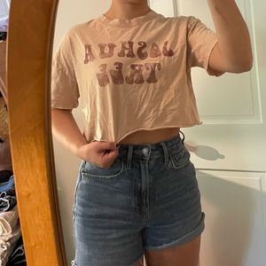 Crop top tee shirt
